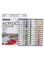 Без бренда «Коробка 24 шт.: Акриловые краски «Две картинки» 24 шт. по 12 мл, проф. пигмент» в Уфе