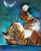 Без бренда «Котенок играет пером» в Уфе в интернет-магазине  Без бренда «Котенок играет пером» в Уфе