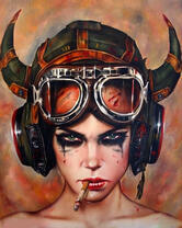 Без бренда «Девушка в шлеме с сигаретой» в Уфе