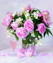 Без бренда «Нежный букетик с розами и настойка» в Уфе