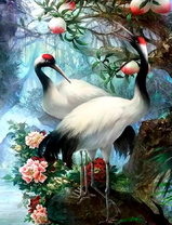 Журавли под яблоней