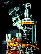 Стакан виски и сигарета