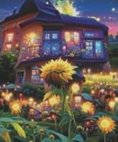 Без бренда «Сказочный домик и поле подсолнухов» в Уфе в интернет-магазине  Без бренда «Сказочный домик и поле подсолнухов» в Уфе