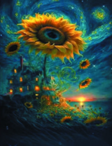 Без бренда «Фэнтези сюжет с подсолнухом» в Уфе в интернет-магазине  Без бренда «Фэнтези сюжет с подсолнухом» в Уфе