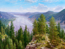 Вид на горную долину