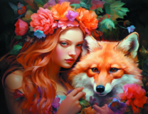 Без бренда «Рыжая девушка и рыжая лисица» в Уфе в интернет-магазине  Без бренда «Рыжая девушка и рыжая лисица» в Уфе