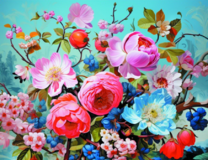 Без бренда «Пионы и другие цветы» в Уфе в интернет-магазине  Без бренда «Пионы и другие цветы» в Уфе