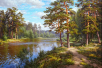 Без бренда «Хвойный лес и река» в Уфе в интернет-магазине  Без бренда «Хвойный лес и река» в Уфе