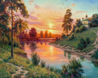 Без бренда «Вид на реку на закате» в Уфе в интернет-магазине  Без бренда «Вид на реку на закате» в Уфе